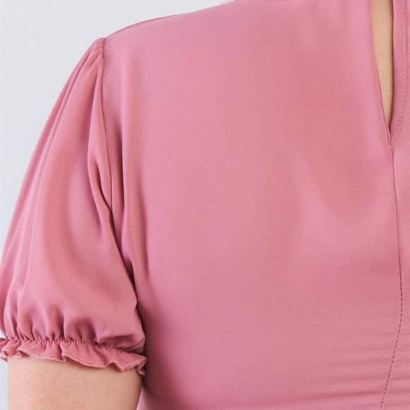 🎀Chiffon Embellished Peter Pan Collar Top🎀 - Picture 4 of 4